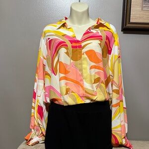 Flying Tomato Colorful Abstract Women's Top medium